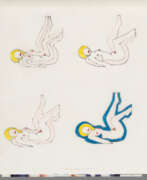 Tom Wesselmann. Tom Wesselmann. Multiple Study for Sunset Nude with Picasso