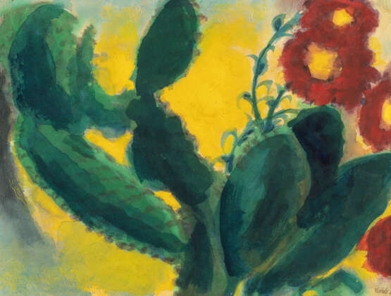 Emil Nolde. Cactus with red flowers - photo 1