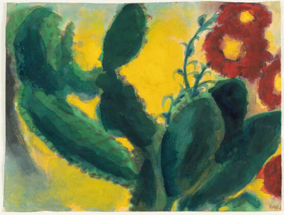 Emil Nolde. Cactus with red flowers - photo 2