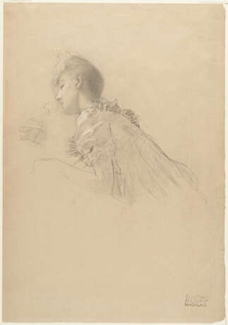 Gustav Klimt. Study of a girl in profile facing left - photo 2 Gustav Klimt. Study of a girl in profile facing left - photo 2