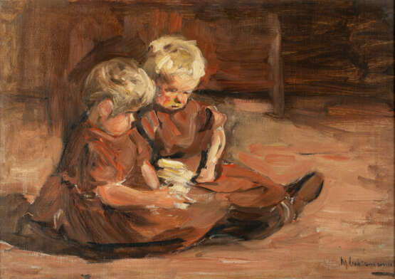 Max Liebermann. Children playing in a barn - photo 1