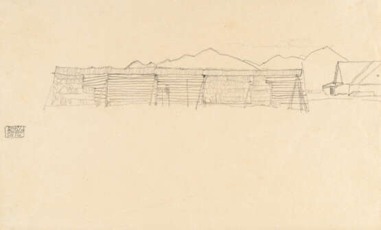 Egon Schiele. Haystacks - photo 1 Egon Schiele. Haystacks - photo 1