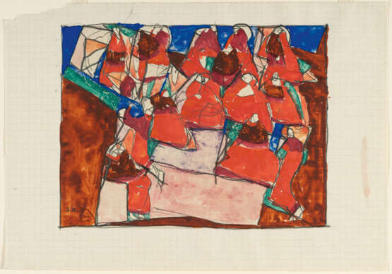 Egon Schiele. Study for an unrealised painting - photo 2 Egon Schiele. Study for an unrealised painting - photo 2