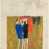 Egon Schiele. Recto: Two men - Verso: Small figure sketches - photo 2