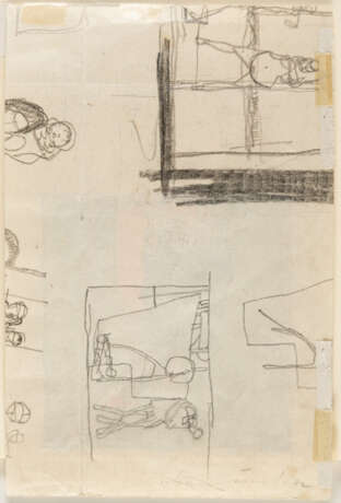 Egon Schiele. Recto: Two men - Verso: Small figure sketches - photo 3 Egon Schiele. Recto: Two men - Verso: Small figure sketches - photo 3