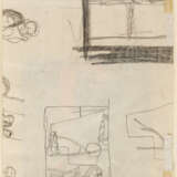 Egon Schiele. Recto: Two men - Verso: Small figure sketches - photo 3