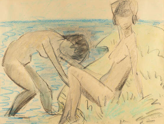 Otto Mueller. Two female nudes in dunes - фото 1 Otto Mueller. Two female nudes in dunes - фото 1