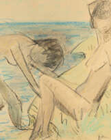 Otto Mueller. Zwei weibliche Akte in Dünen