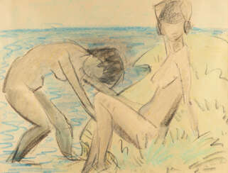 Otto Mueller. Zwei weibliche Akte in Dünen