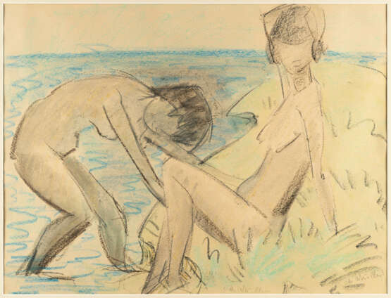 Otto Mueller. Two female nudes in dunes - фото 2 Otto Mueller. Two female nudes in dunes - фото 2