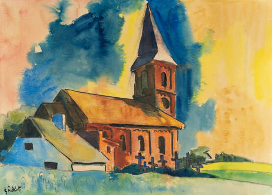 Karl Schmidt-Rottluff. Kirche in Rützenhagen (Pommern) - Foto 1