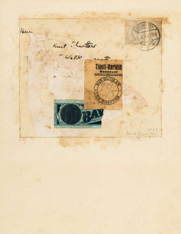 Kurt Schwitters. "Merzzeichnung Bloomfield" (Tivoli-Variété Hanover) - photo 4
