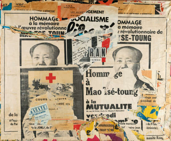 Jacques Villeglé. "Rue du Grenier-Saint-Lazare" (Mao) - photo 1 Jacques Villeglé. "Rue du Grenier-Saint-Lazare" (Mao) - photo 1