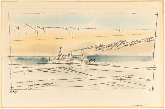 Lyonel Feininger. "Freighter II" - photo 2 Lyonel Feininger. "Freighter II" - photo 2