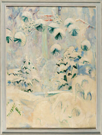 Oskar Moll. Snowy landscape with red bridge - photo 4 Oskar Moll. Snowy landscape with red bridge - photo 4