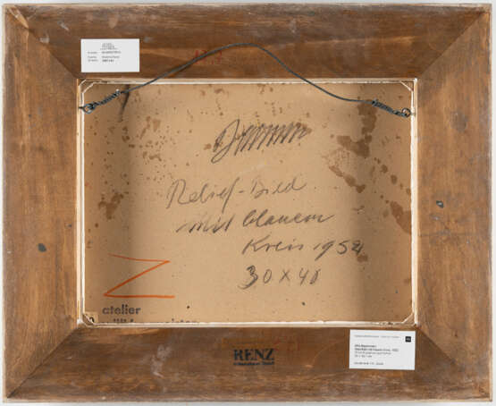 Willi Baumeister. „Relief-Bild mit blauem Kreis“ (Relief picture with blue circle) - photo 3 Willi Baumeister. „Relief-Bild mit blauem Kreis“ (Relief picture with blue circle) - photo 3