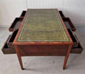 Restored antique two-sided desk