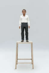 Stephan Balkenhol. Mann mit schwarzer Hose auf SockelStephan Balkenhol. Man with black trousers on a plinth
