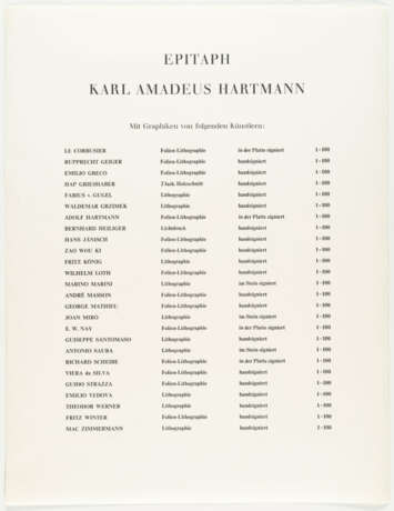 Konvolute. Epitaph for Karl Amadeus Hartmann - фото 8