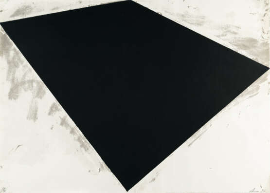 Richard Serra. Ohne Titel (Philip Glass Poster) - Foto 1