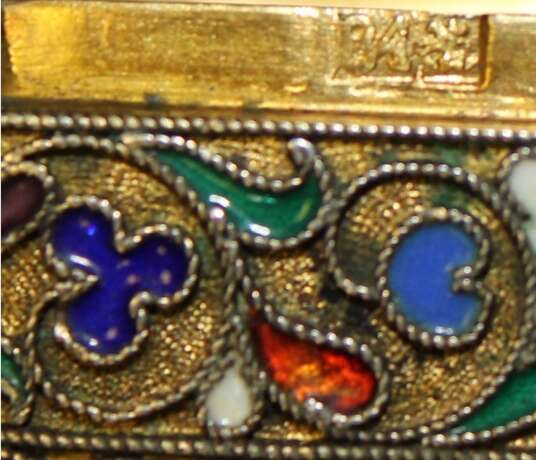 “silver Snuff-box with enamels ” - photo 2