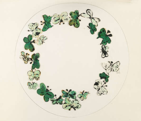 Andy Warhol. Tondo (Butterflies) - Foto 1