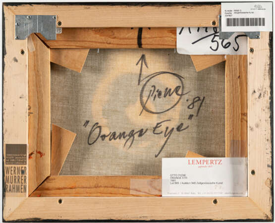 Otto Piene. "Orange Eye" - фото 2 Otto Piene. "Orange Eye" - фото 2