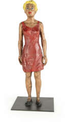 Stephan Balkenhol. Frau mit rotem Kleid<br>Stephan Balkenhol. Woman with a red dress
