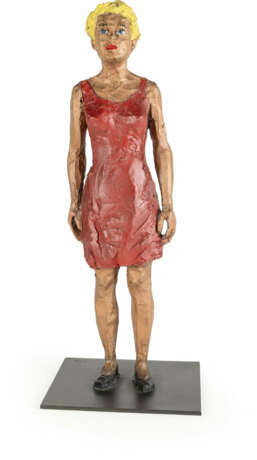 Stephan Balkenhol. Frau mit rotem KleidStephan Balkenhol. Woman with a red dress - фото 1