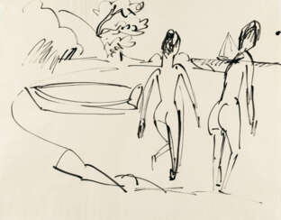 Ernst Ludwig Kirchner. Bathers in Fehmarn Bay