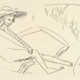 Ernst Ludwig Kirchner. Sitting Fränzi with hat at Moritzburgersee - photo 1