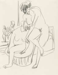 Ernst Ludwig Kirchner. Two nudes in the interior