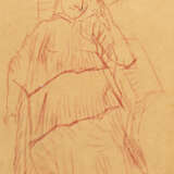 Oskar Kokoschka. Naples, Alma Mahler in a deckchair - фото 1