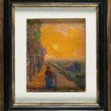 Karl Peter Röhl. Landschaft mit Sonnenuntergang und Figur - Foto 3