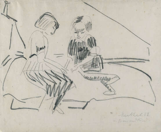 Erich Heckel. „Frau und Kind“ - Foto 1