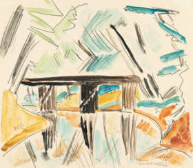 Erich Heckel. „Kanalbrücke“ (Canal bridge}
