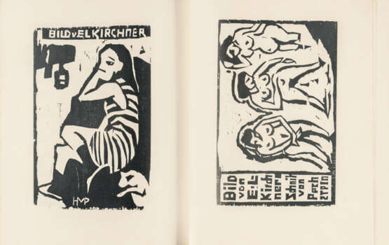 Mappenwerke und illustrierte Bücher. Catalogue for the exhibition of the K.G. "Brücke" in Galerie Arnold Dresden - Schloßstraße September 1910 - фото 1