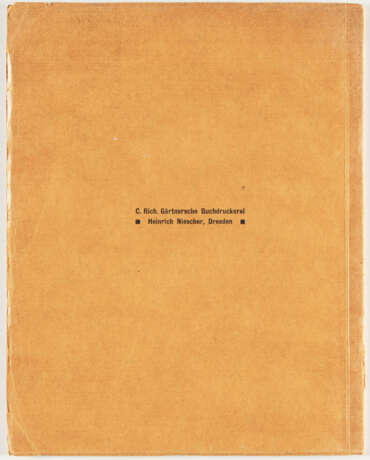 Mappenwerke und illustrierte Bücher. Catalogue for the exhibition of the K.G. "Brücke" in Galerie Arnold Dresden - Schloßstraße September 1910 - фото 6