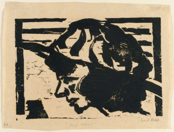 Emil Nolde. „Junges Mädchen I“ (Young girl I) - photo 2