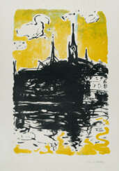 Emil Nolde. Church and ship, Sonderburg