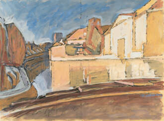 Anton Kerschbaumer. Street in Ghent