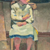 Alfred Heinrich Pellegrini. Girl with a red headscarf on a chair - photo 1