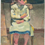 Alfred Heinrich Pellegrini. Girl with a red headscarf on a chair - photo 2