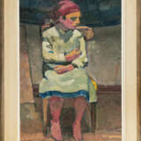 Alfred Heinrich Pellegrini. Girl with a red headscarf on a chair - photo 4