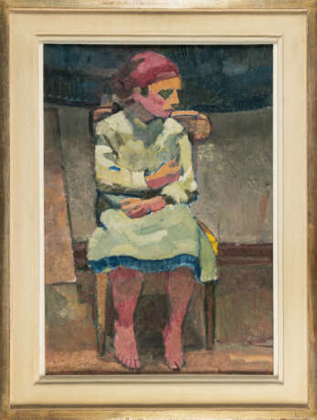 Alfred Heinrich Pellegrini. Girl with a red headscarf on a chair - photo 4