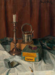 Eugen Spiro . Still life with candle