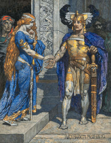 Alexander Rothaug. „Siegfried und Krimhildes erste Begegnung“ (Siegfried and Krimhilde's first encounter) - photo 1