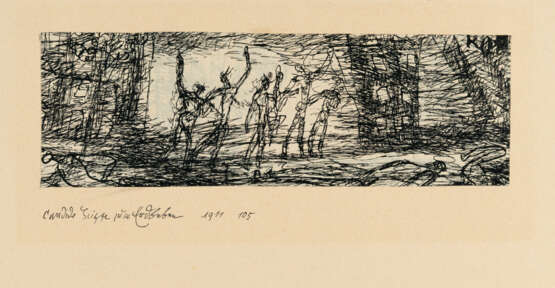 Paul Klee. „Candide Scizze zum Erdbeben“ (Candide Scizze to the earthquake) - photo 1