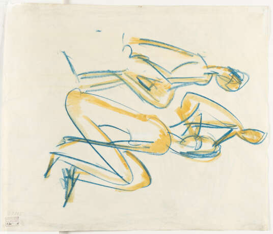 Ernst Ludwig Kirchner. Recto: Group of peasants - Verso: Fehmarnakte - photo 3