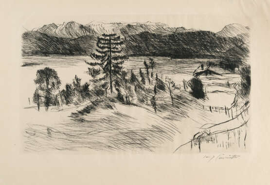 Lovis Corinth. Large Walchensee Landscape - photo 1